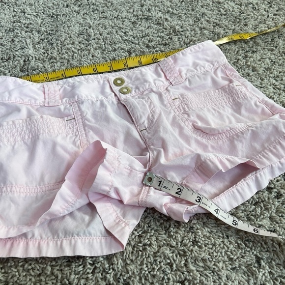 Express Vintage Low Rise Light Pink Cotton Chino Shorts Pockets Size 2 Women’s - Picture 4 of 8